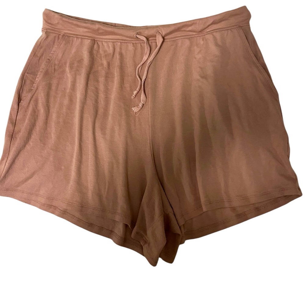 Fabletics Dusty Rose Sweat Short Lounge Short Pink Drawstring